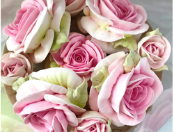 Зефирные розы в шляпной коробке