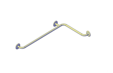 Поручень угловой 800х400 мм (внутренний)