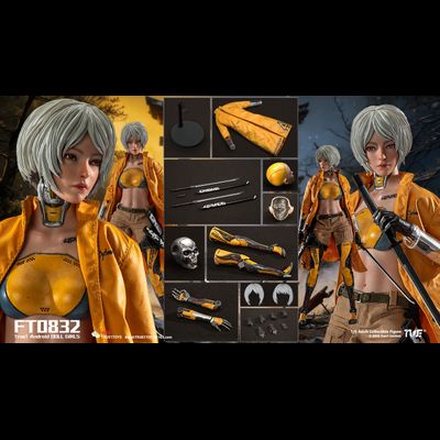 ПРЕДЗАКАЗ - Девушка-киборг (в желтом) - Коллекционная фигурка 1/6 Android Bill Action Figure WHITE Hair (FT0832W) - True1Toys ?ЦЕНА: 22900 РУБ.?