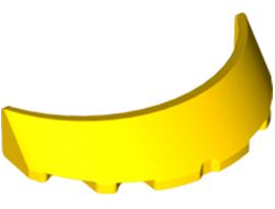 Windscreen 3 x 6 x 1 Curved, Yellow (62360 / 6103398)