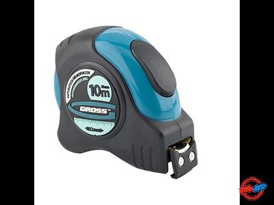 Автоматическая рулетка Schlagfest GROSS, магнитный обрезиненный зацеп, двухсторонняя шкала