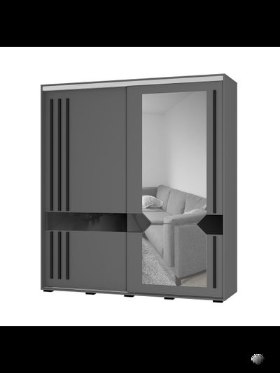 Крафт 9 шкаф-купе Графит