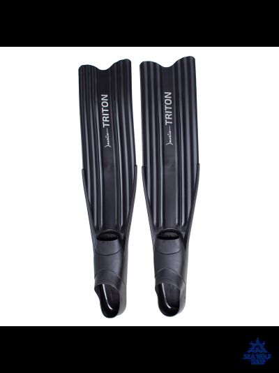 Ласты длинные 43/44 Marlin TRITON сред.жестк. black L