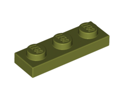 Plate 1 x 3, Olive Green (3623 / 6278088)
