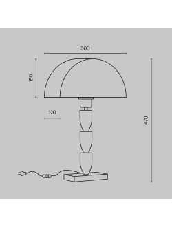 Настольный светильник Prima, Z034TL-01BZ