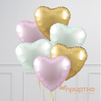 СЕТ ИЗ ВОЗДУШНЫХ ШАРИКОВ &quot;ТЕПЛЫЕ ЧУВСТВА&quot;