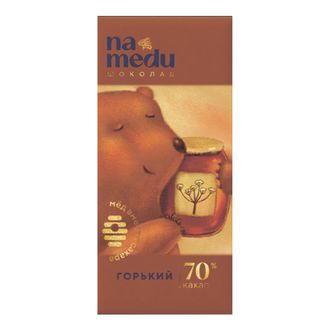 Шоколад на меду подарочный горький, 70% какао, 70г (Na medu)
