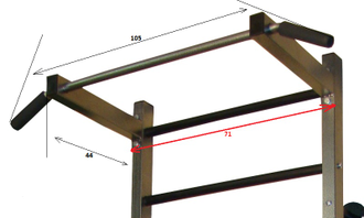 Стойка PRO-T + брусья Б-ПС + доска ДП-PRO