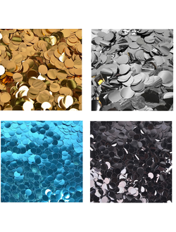 Конфетти фольга, Круги, 1 см, 50 гр