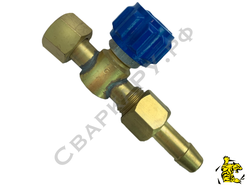 Вентиль машинный для регулирования подачи кислорода Донмет М16 нар - М16 внутр ф9мм
