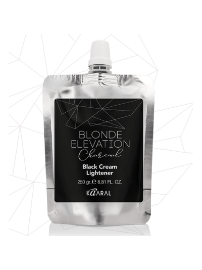 Kaaral BLONDE ELEVATION CHARCOAL Black Cream Lightener Черный угольный осветляющий крем для волос, 250 мл