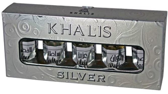 Khalis Silver / Кхалис Сильвер (5*12 мл) мужские, набор духов от Khalis