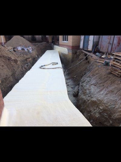 Утепление фундамента и цоколя пенополиуретаном