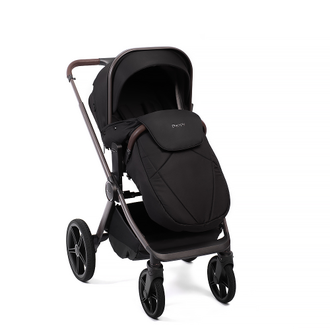 Коляска 3в1 Peppy Monaco Thermo 2026, Black / Черный рама Коричневая (Rise)