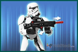 # 75114 Сборная Фигура «Штурмовик Первого Ордена» / “First Order Stormtrooper” Buildable Action Figure (2016)