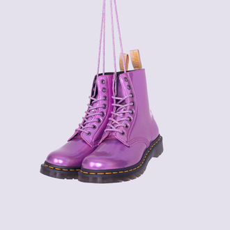 Ботинки Dr. Martens 1460 Pascal Iced Metallic 8 Eye розовые