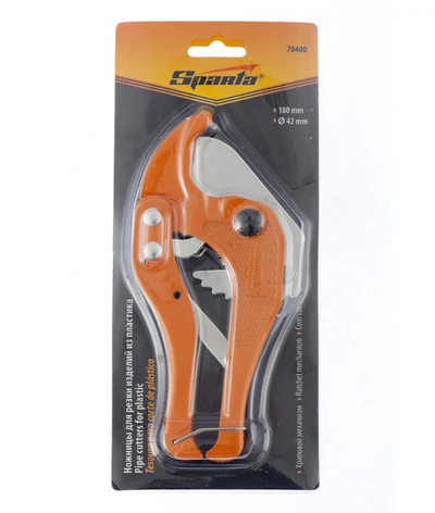 Ножницы для резки труб ПВХ Sparta 180мм, диаметр до 42мм