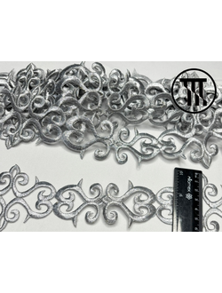 Термоаппликации, цв. Серебро (22651) метраж