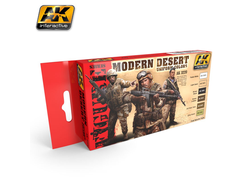 AK-Interactive: Набор акриловых красок: Цвета современного пустынного камуфляжа