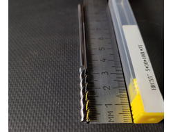 Фреза 5 мм удлиненная HRC55 твердосплавная 3-х зубая по цветному металлу 30/100 мм