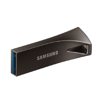 Флеш-память Samsung BAR Plus, 32Gb, USB 3.1 G1, металл, серый, MUF-32BE4/APC