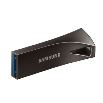 Флеш-память Samsung BAR Plus, 128Gb, USB 3.1 G1, металл, серый, MUF-128BE4/APC