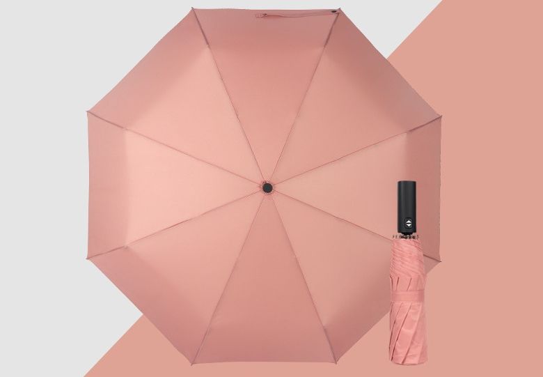 Зонт складной Purase автомат розовый