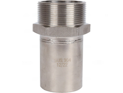 Вставка ROMMER переходная НПр-НР, 54х2 из нержавеющей стали прессовой