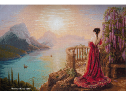 Гобеленовая картина в багете «На утренней заре» 108х70