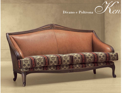 ИТАЛЬЯНСКИЙ ДИВАН В ДЕРЕВЯННОМ КАРКАСЕ KENZIA 630/K - ФАБРИКА MORELLO GIANPAOLO