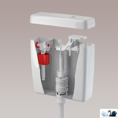 Бачок Alcadrain A93 - 1/2" ALCA UNI DUAL универсальный навесной для унитаза или чаши генуя