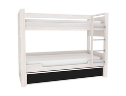 Детская NATURE (НАТУРА) - NATURE 90 Кровать двухъярусная Ясень Анкор светлый-Черный