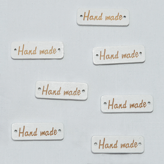 Табличка Hand Made (белая)