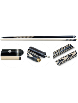 Кий / пирамида 2-pc "Классика" (черный граб, граб) 13 запилов