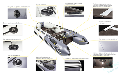 Лодка ПВХ Мастер Лодок Ривьера Компакт 3400СК Камуфляж Камыш