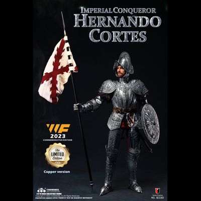 Эрнан Кортес (медно-никелевая версия, фестиваль Wonder Festival 2023) - КОЛЛЕКЦИОННАЯ ФИГУРКА 1/6 IMPERIAL CONQUISTADOR HERNAN CORTES WF CUPRONICKEL COMMEMORATIVE EDITION (SE2302) - COOMODEL