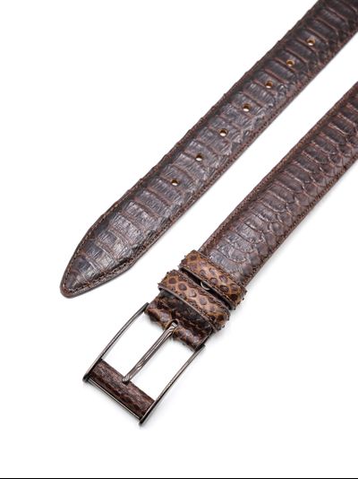 Ремень мужской 38 мм PY-k-0008 из змеиной кожи