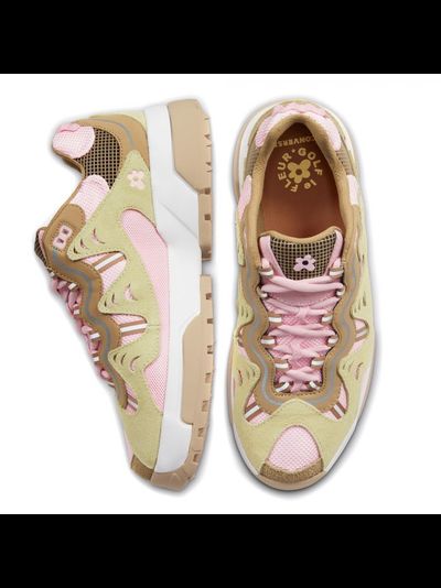 Кроссовки Converse Gianno Golf Le Fleur Parfait Pink бежево-розовые низкие