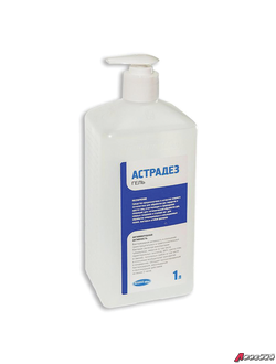 Антисептик-гель для рук спиртосодержащий (60%) с дозатором 1 л АСТРАДЕЗ ГЕЛЬ, дезинфицирующий. 605918
