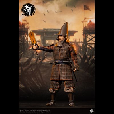 Воин клана Кацумото с веером ("Последний самурай") - КОЛЛЕКЦИОННАЯ ФИГУРКА 1/6 scale Ashigaru Trio Second Bomb Zhi Ashigaru (EX046) - POPTOYS