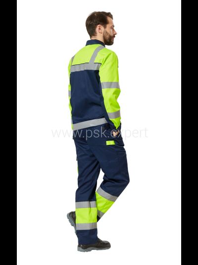 Костюм ИЛИОН СИГНАЛ с брюками, желтый/темно-синий