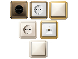 Серия розеток и выключателей MERTEN Antik Schneider Electric