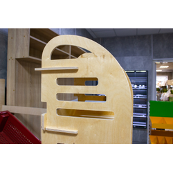 (МКФ0500) Мебель-конструктор из фанеры напольный стеллаж "S"