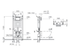 Комплект: Подвесной безободковый унитаз Vitra Integra Round, с толстым сиденьем дюропласт с микролифтом, инсталяцией и панелью управления, матовый хром, 9004B003-7202