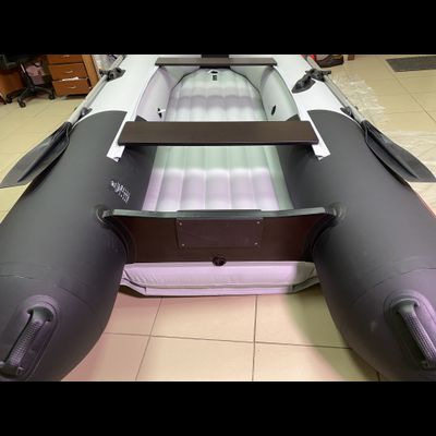 Моторная лодка Таймень NX 3400 НДНД PRO светло-серый/черный