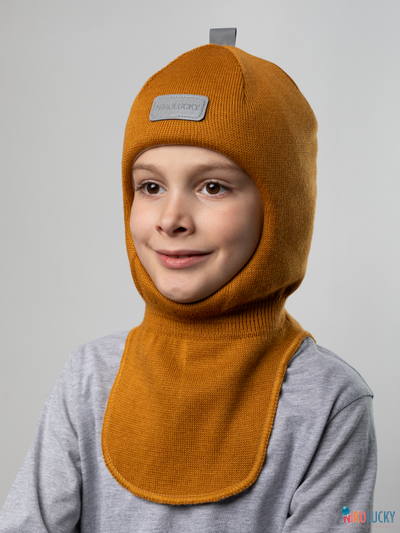 Шапка-шлем "NK"   20101-01, цвет горчичный р. 52-54