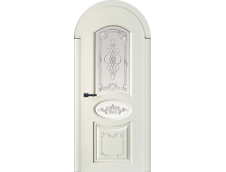 Фото дверь арочная ДО ВИКТОРИЯ крем