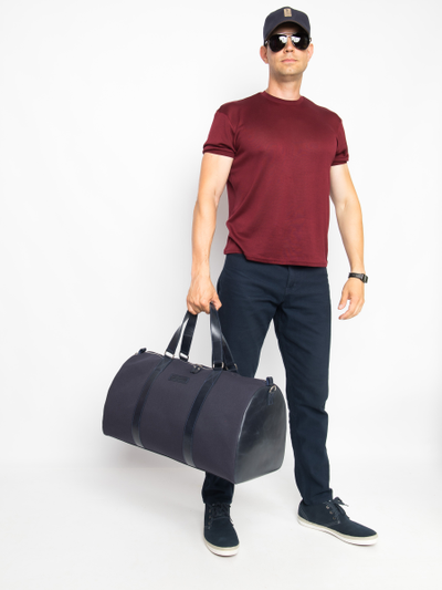 Портплед + дорожная сумка (2 в 1) Palermo Premium dark blue (арт. 4038-19)