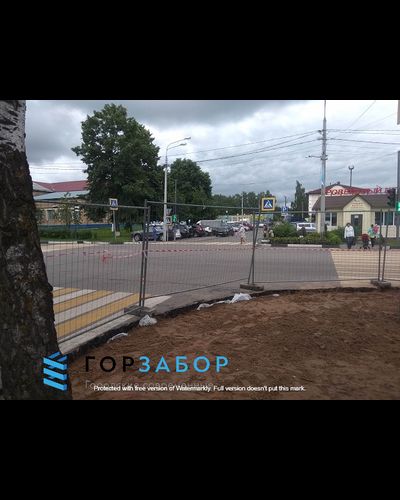 Ограждение ЕВРО-3 переносное для стройплощадки ширина 3,45м