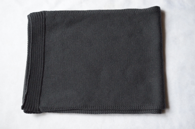 Темно - серый зимний вязаный шарф Италия Vizio 4876  фото